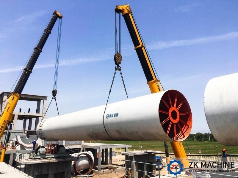 تصميم جديد 600 T / D معدات خط إنتاج الجير النشط مع سخان