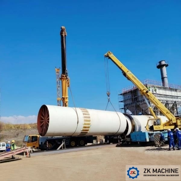 2-46t/H المجفف الدواري الصناعي مع نظام تحكم PLC لتجفيف المعادن